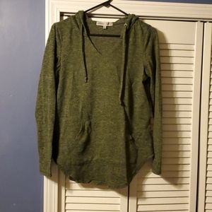 Green tunic hoodie